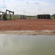Fracking operations in the Bakken region in North Dakota.